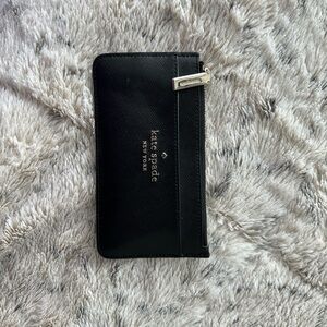 Kate Spade Black Large Slim Card Holder